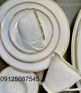 سرویس کامل 102 پارچه سپیدار پیکره ایتالیااف چینی زرین