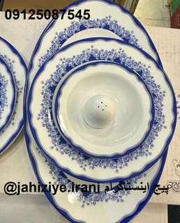 سرویس غذاخوری 6 نفره 28 پارچه ماهور طرح جدید چینی زرین سری ایتالیا اف