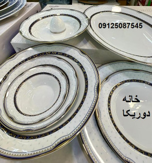 سرویس غذاخوری پرشیا سورمه ای6 نفره 35 پارچه چینی زرین ایران سری شهرزاد